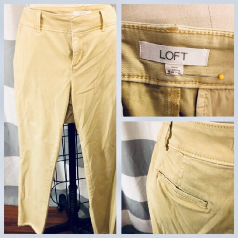 LOFT Capri pants in green